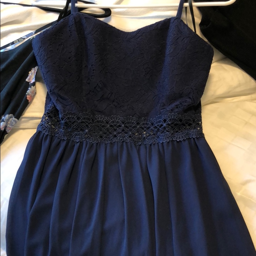 Short navy blue dress